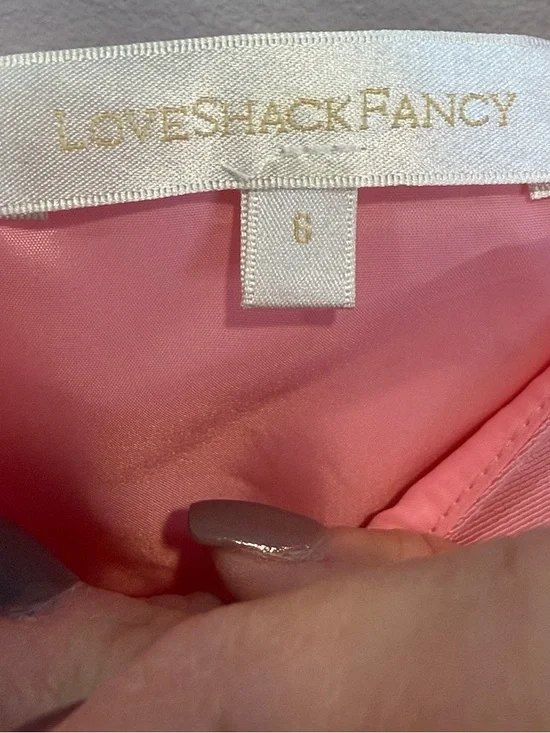 LoveShackFancy “Spin” mini dress in pink 6 - Picture 4 of 5